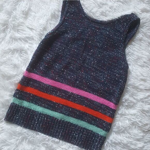 Lou & Grey by Loft Striped Sweater Sleeveless Tank Top Size XS New with tags NWT - Picture 2 of 5